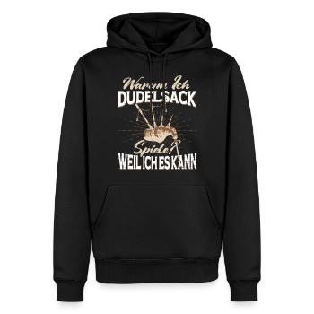 Dudelsack Spielen Schotte Sackpfeife Spruch Lustig - Männer Premium Bio Hoodie - Schwarz - Vorne - Nico (187cm)