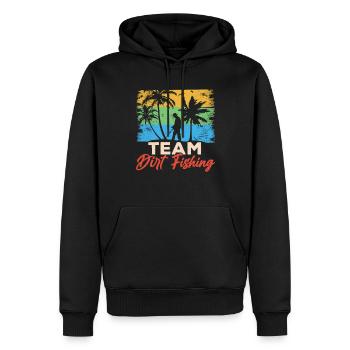 Équipe Dirt Fishing Détection de métaux Détection de métaux - Sweat à capuche Premium bio Homme - noir - Devant - Nico (187cm)