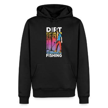 Dirt Fishing Détection de métaux Détection de métaux - Sweat à capuche Premium bio Homme - noir - Devant - Nico (187cm)