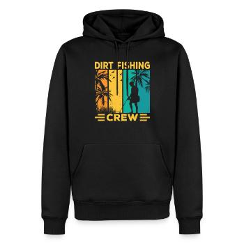 Dirt Fishing Team Probe Walking Metal - Sweat à capuche Premium bio Homme - noir - Devant - Nico (187cm)