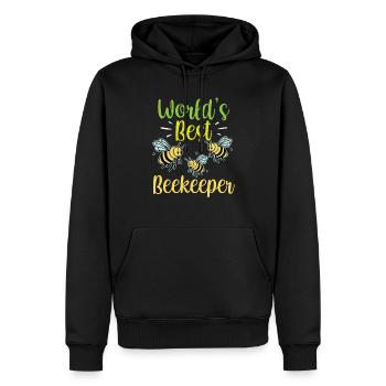 Der Beste Imker Der Welt Biene Imkerei Imkern - Männer Premium Bio Hoodie - Schwarz - Vorne - Nico (187cm)