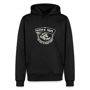 Keine Zeit Ich Muss zu meinen Mädels - Männer Premium Bio Hoodie - Schwarz - Vorne - Nico (187cm)