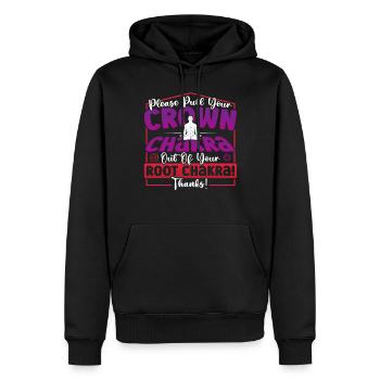 Conception de praticien de Reiki pour un guérisseur énergétique - Sweat à capuche Premium bio Homme - noir - Devant - Nico (187cm)