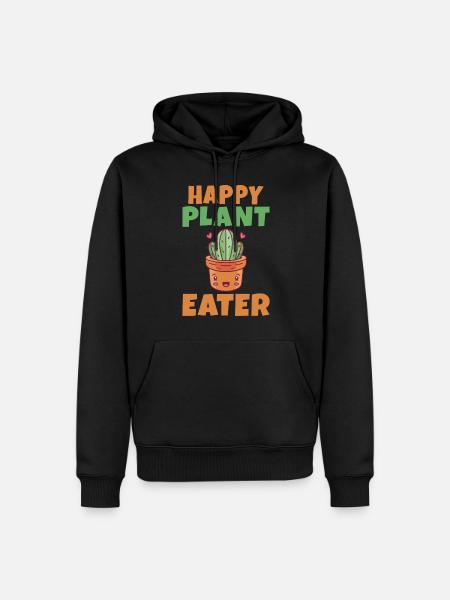 Veggie Lover Vegan Gift - Men’s Premium Organic Hoodie - black