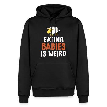 Veggie Lover Vegan Gift - Men’s Premium Organic Hoodie - black - Front - Nico (187cm)