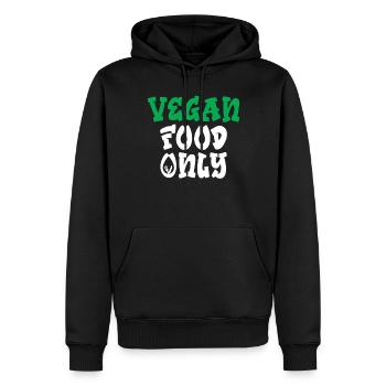 Veggie Lover Vegan Gift - Men’s Premium Organic Hoodie - black - Front - Nico (187cm)