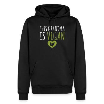 Veggie Lover Vegan Gift - Men’s Premium Organic Hoodie - black - Front - Nico (187cm)