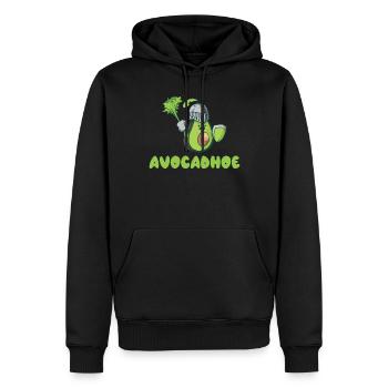 Veggie Lover Vegan Gift - Men’s Premium Organic Hoodie - black - Front - Nico (187cm)