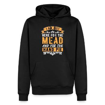 Mittelalterfest Mittelaltermarkt Mead And Hand Pie - Männer Premium Bio Hoodie - Schwarz - Vorne - Nico (187cm)