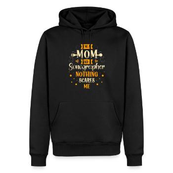 Ich Bin Eine Mutter Und Ein Sonograph, Nichts - Männer Premium Bio Hoodie - Schwarz - Vorne - Nico (187cm)