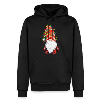 Dwarfs Garland Christmas Tree Christmas Elves - Men’s Premium Organic Hoodie - black - Front - Nico (187cm)