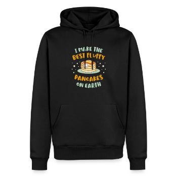 Ich Mache Die Besten Flauschigen Pfannkuchen Der - Männer Premium Bio Hoodie - Schwarz - Vorne - Nico (187cm)