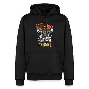 Sand Tape Spray Repeat Auto Body Painter - Männer Premium Bio Hoodie - Schwarz - Vorne - Nico (187cm)