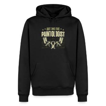 Autolackierer Autolackierer - Männer Premium Bio Hoodie - Schwarz - Vorne - Nico (187cm)