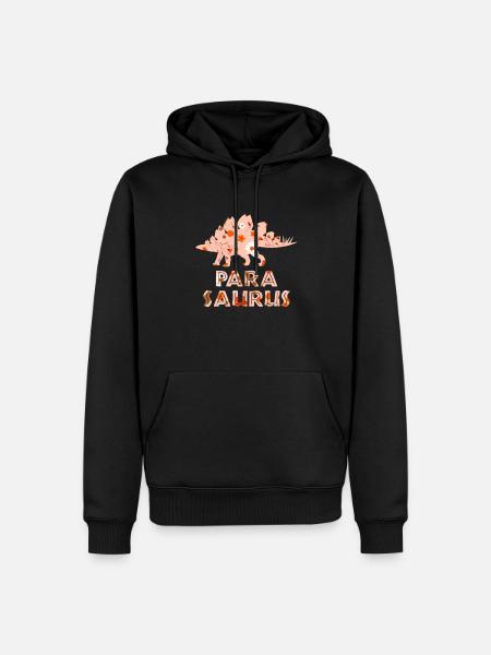 parasaurus, paraprofessional paraeducator - Männer Premium Bio Hoodie - Schwarz