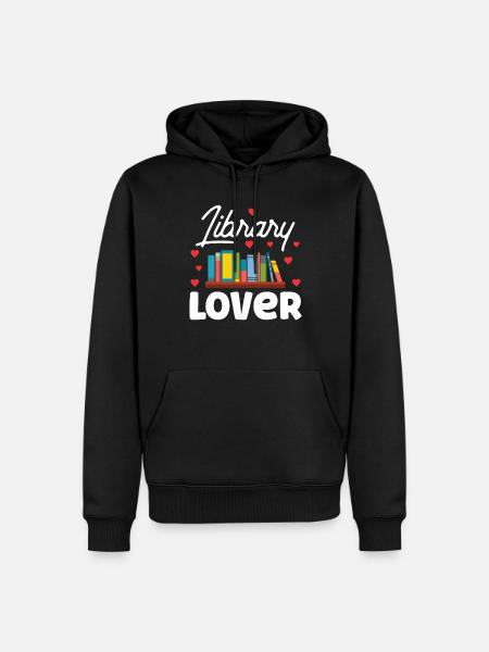 Library lover Librarian Books Proverbs - Men’s Premium Organic Hoodie - black