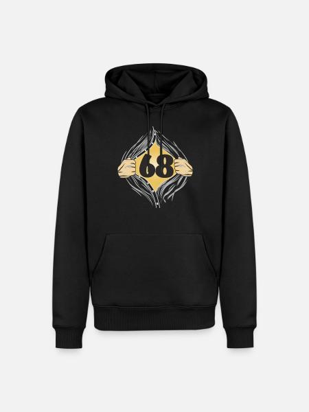 68 SHIRT ON - Men’s Premium Organic Hoodie - black