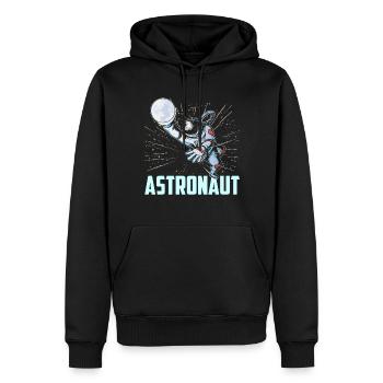 Astronaut Space Astronomy Rocket Planets - Men’s Premium Organic Hoodie - black - Front - Nico (187cm)