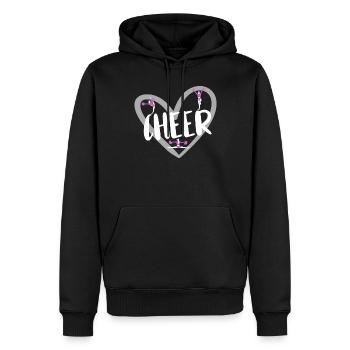 Cheerleader Cheerleading - Männer Premium Bio Hoodie - Schwarz - Vorne - Nico (187cm)