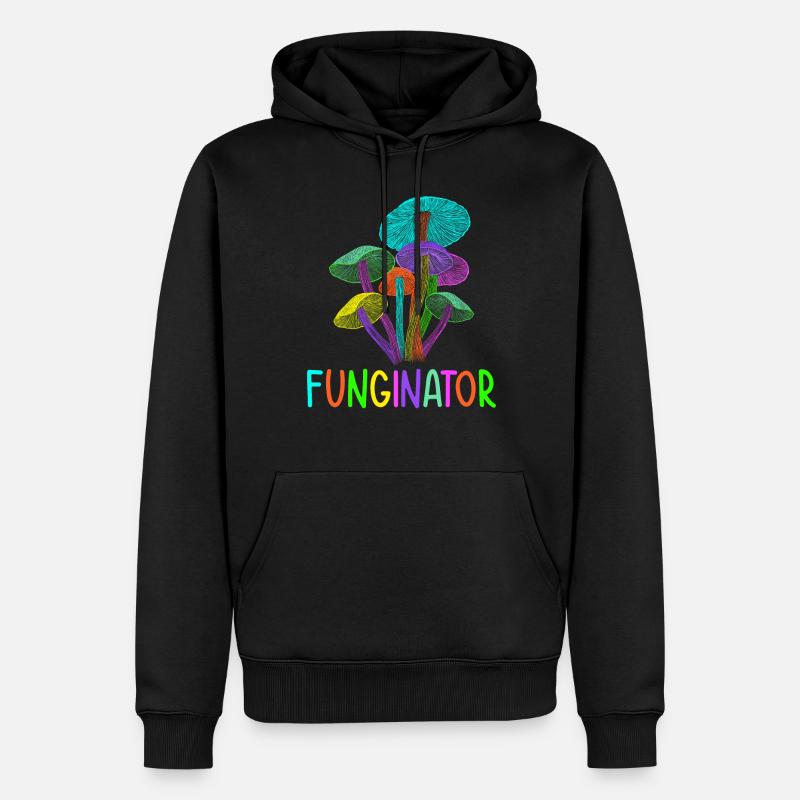 Pilzjäger Pilzjäger Geschenke - Männer Premium Bio Hoodie - Schwarz