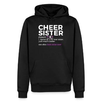 Cheerleader Cheerleading - Men’s Premium Organic Hoodie - black - Front - Nico (187cm)