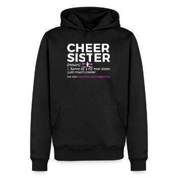 Cheerleader Cheerleading - Men’s Premium Organic Hoodie - black - Front - Nico (187cm)