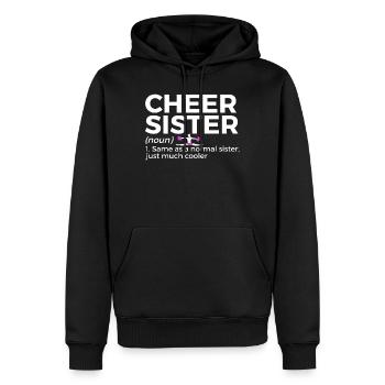 Cheerleader Cheerleading - Men’s Premium Organic Hoodie - black - Front - Nico (187cm)
