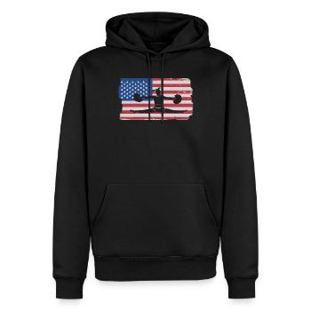 Cheerleader Cheerleading - Men’s Premium Organic Hoodie - black - Front - Nico (187cm)