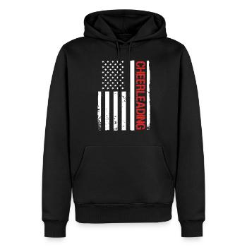 Cheerleader Cheerleading - Männer Premium Bio Hoodie - Schwarz - Vorne - Nico (187cm)