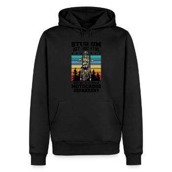 Dirtbike Motocross - Männer Premium Bio Hoodie - Schwarz - Vorne - Nico (187cm)