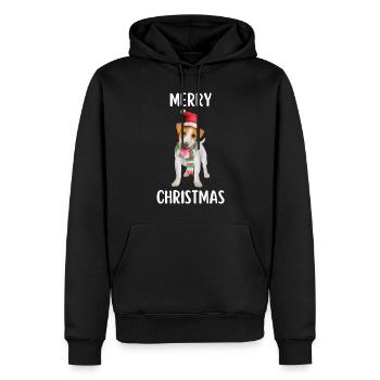 Joyeux Noël Drôle de Chemise de Noël - Sweat à capuche Premium bio Homme - noir - Devant - Nico (187cm)