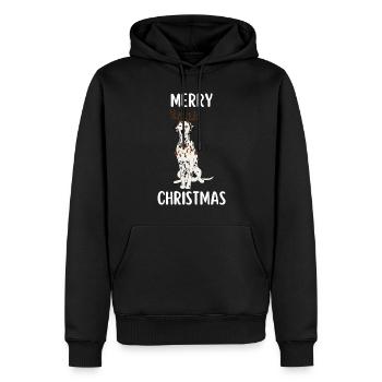 Merry Christmas Lustiges Weihnachtsshirt - Männer Premium Bio Hoodie - Schwarz - Vorne - Nico (187cm)