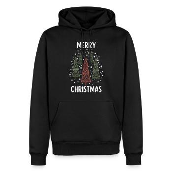 Merry Christmas Lustiges Weihnachtsshirt - Männer Premium Bio Hoodie - Schwarz - Vorne - Nico (187cm)
