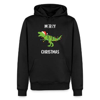 Joyeux Noël Drôle de Chemise de Noël - Sweat à capuche Premium bio Homme - noir - Devant - Nico (187cm)