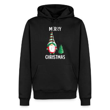 Joyeux Noël Drôle de Chemise de Noël - Sweat à capuche Premium bio Homme - noir - Devant - Nico (187cm)