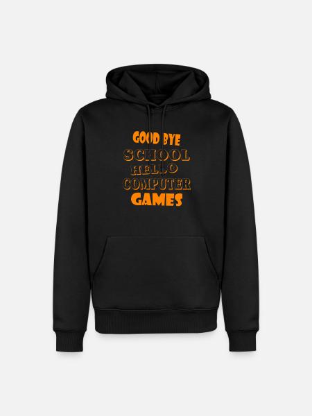 School Gamer Students - Men’s Premium Organic Hoodie - black