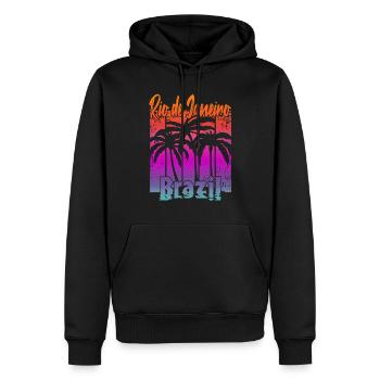 Rio de Janeiro Brazil - Männer Premium Bio Hoodie - Schwarz - Vorne - Nico (187cm)