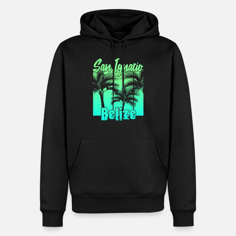 San Ignacio Belize - Sweat à capuche Premium bio Homme - noir