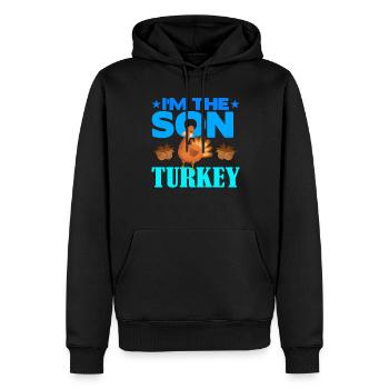 I'm the Son Turkey - Männer Premium Bio Hoodie - Schwarz - Vorne - Nico (187cm)