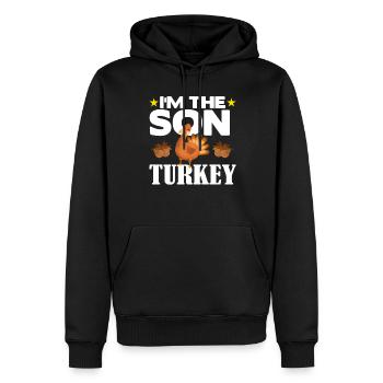 Je suis le fils de la Turquie - Sweat à capuche Premium bio Homme - noir - Devant - Nico (187cm)