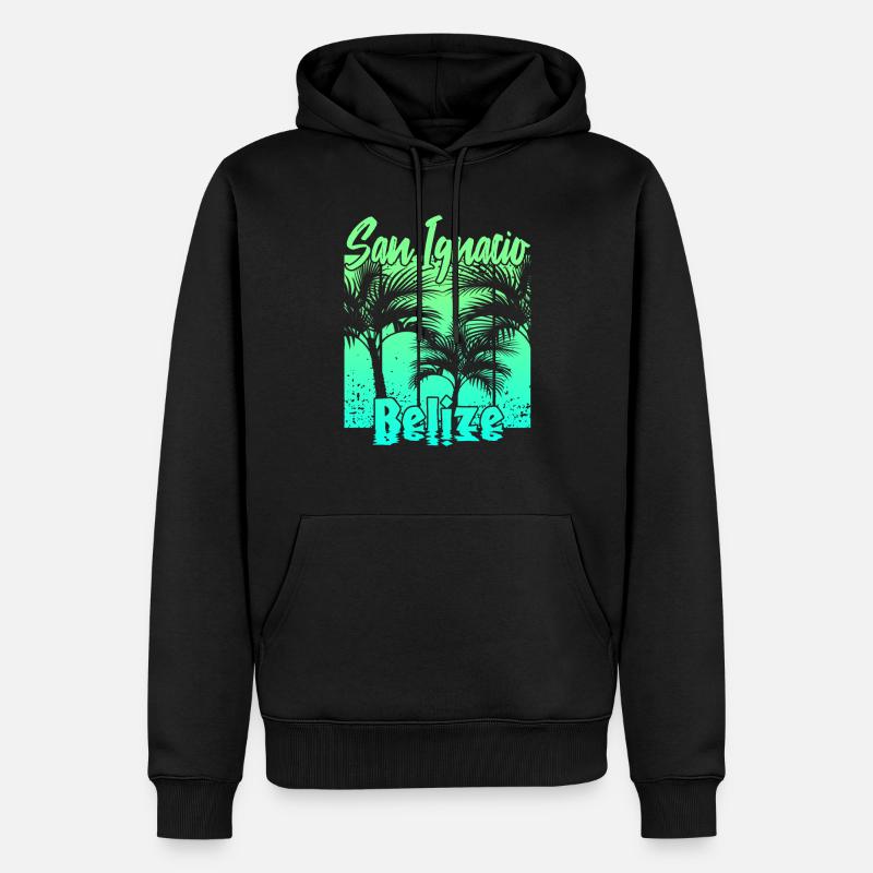 San Ignacio Belize - Sweat à capuche Premium bio Homme - noir