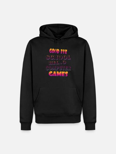 School Gamer Students - Men’s Premium Organic Hoodie - black