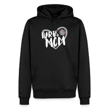 Joueur de fléchettes Fléchettes - Sweat à capuche Premium bio Homme - noir - Devant - Nico (187cm)