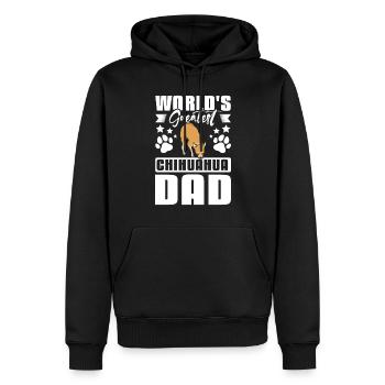 World's greatest chihuahua dad - Männer Premium Bio Hoodie - Schwarz - Vorne - Nico (187cm)