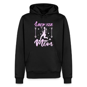 Mothers Day Mommy Lacrosse Mom - Männer Premium Bio Hoodie - Schwarz - Vorne - Nico (187cm)