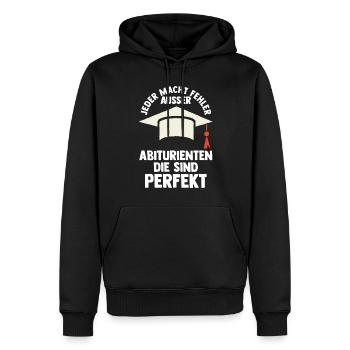 Abitur Abiturient Abifeier Abi - Männer Premium Bio Hoodie - Schwarz - Vorne - Nico (187cm)
