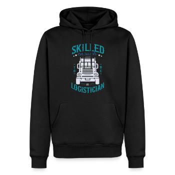 Logistique Livraison Livraison Suivi des commandes - Sweat à capuche Premium bio Homme - noir - Devant - Nico (187cm)