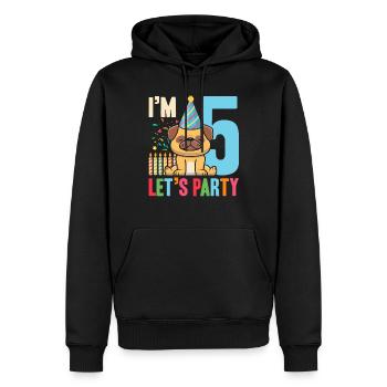 5 Geburtstag Im 5 Lets Party - Männer Premium Bio Hoodie - Schwarz - Vorne - Nico (187cm)