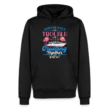 Cruise Ship Shipping - Men’s Premium Organic Hoodie - black - Front - Nico (187cm)