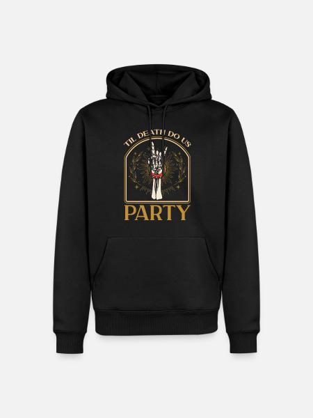 Til Death Do Us Party - Men’s Premium Organic Hoodie - black